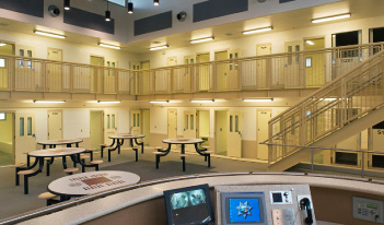Inside one of the Juvenile Hall Residential Pods and Rec Areas